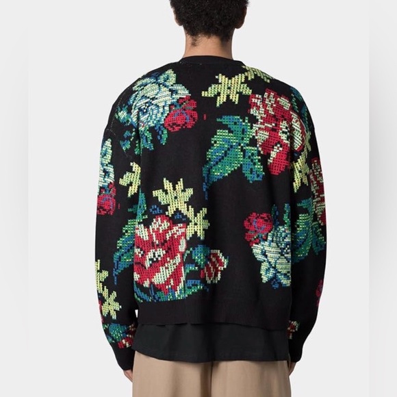MNML Men's Floral Knit Cardigan - Picture 2 of 5